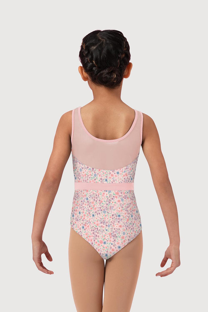  LM5485G - Mirella Ditsy Floral Panel Girls Tank Leotard in  colour
