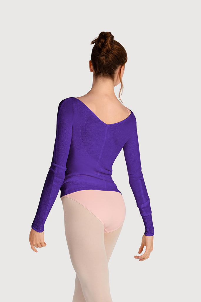  Z0105 - Bloch Kara Long Sleeve V Womens Top in  colour
