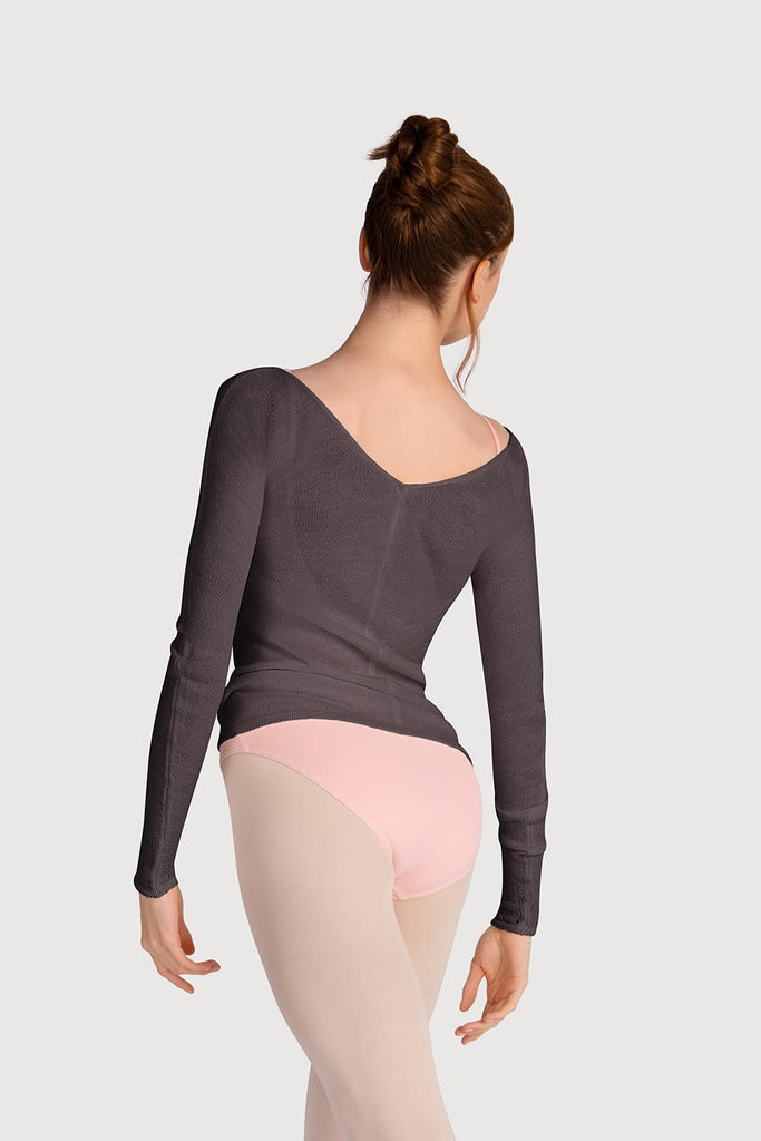  Z0105 - Bloch Kara Long Sleeve V Womens Top in  colour
