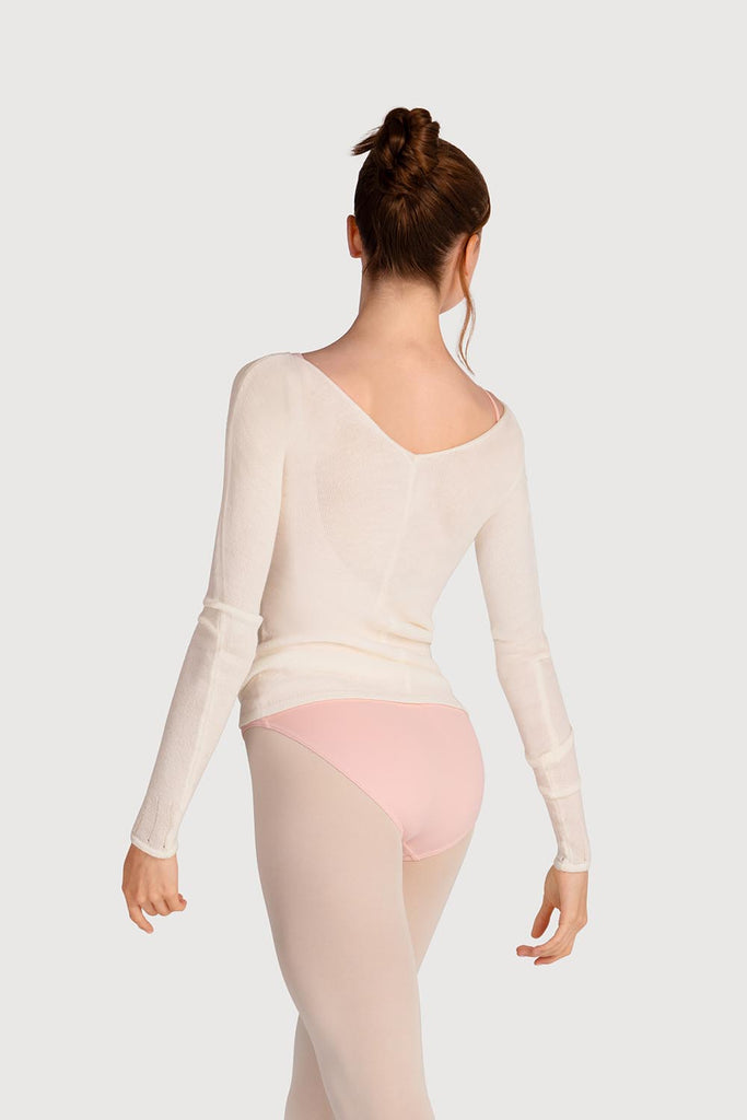  Z0105 - Bloch Kara Long Sleeve V Womens Top in  colour
